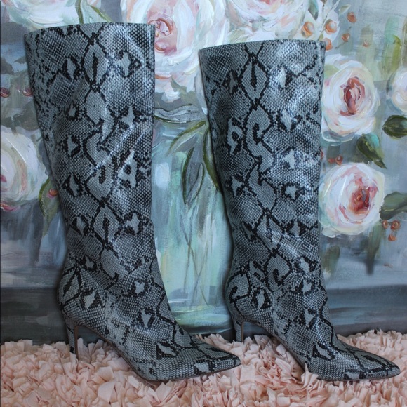 Steve Madden Shoes - Steve Madden Blue Snake Boots